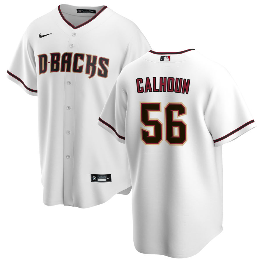 Nike Men #56 Kole Calhoun Arizona Diamondbacks Baseball Jerseys Sale-White